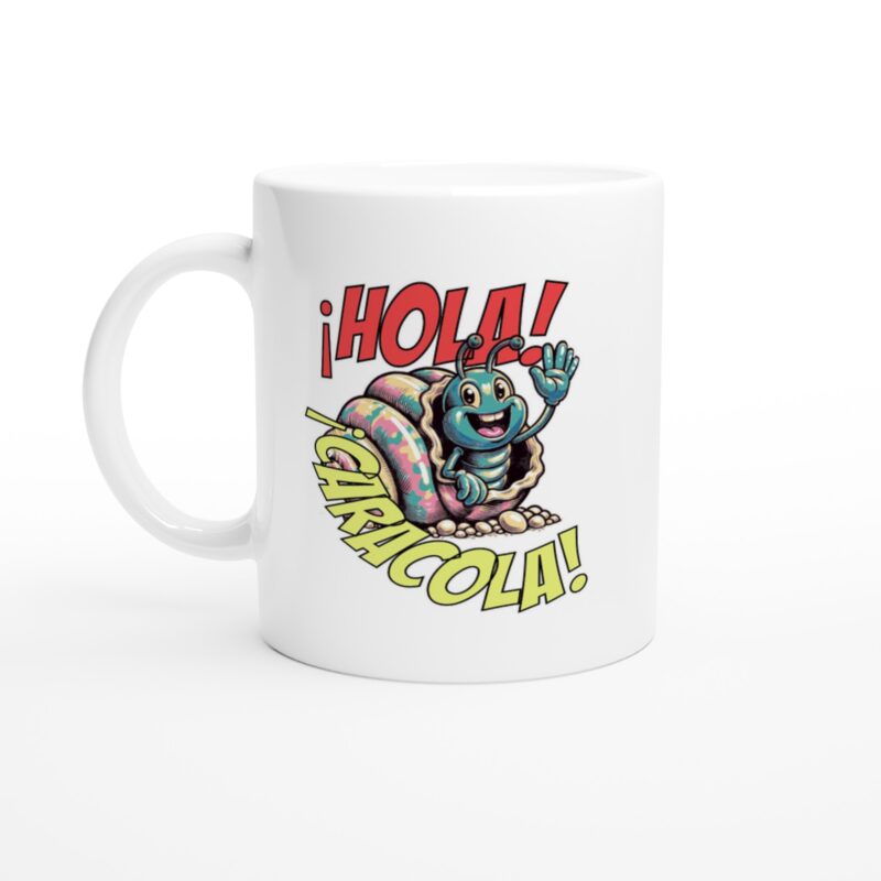 Taza cerámica de 325 ml - ¡Hola Caracola!